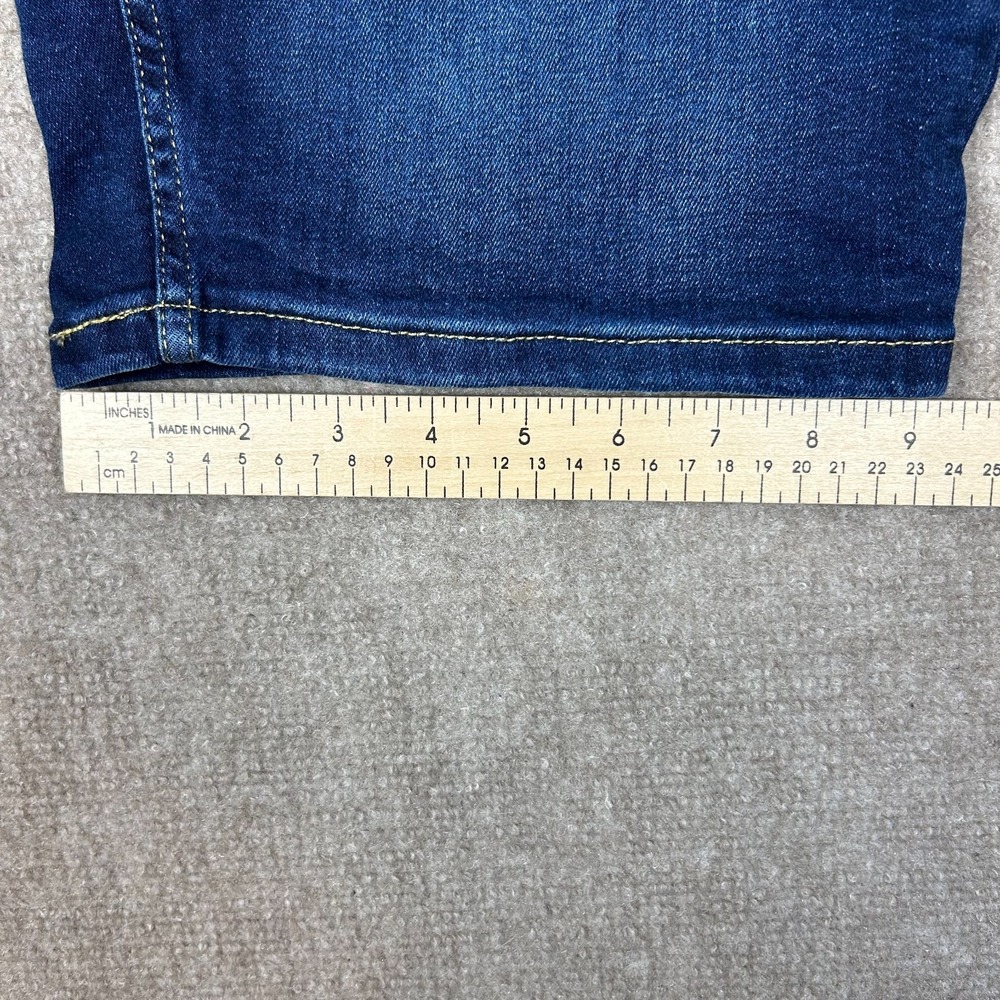 Calvin Klein Jeans Bermuda Shorts Womens 12 Blue Denim Stretch Cotton Mid Rise - Picture 13 of 15